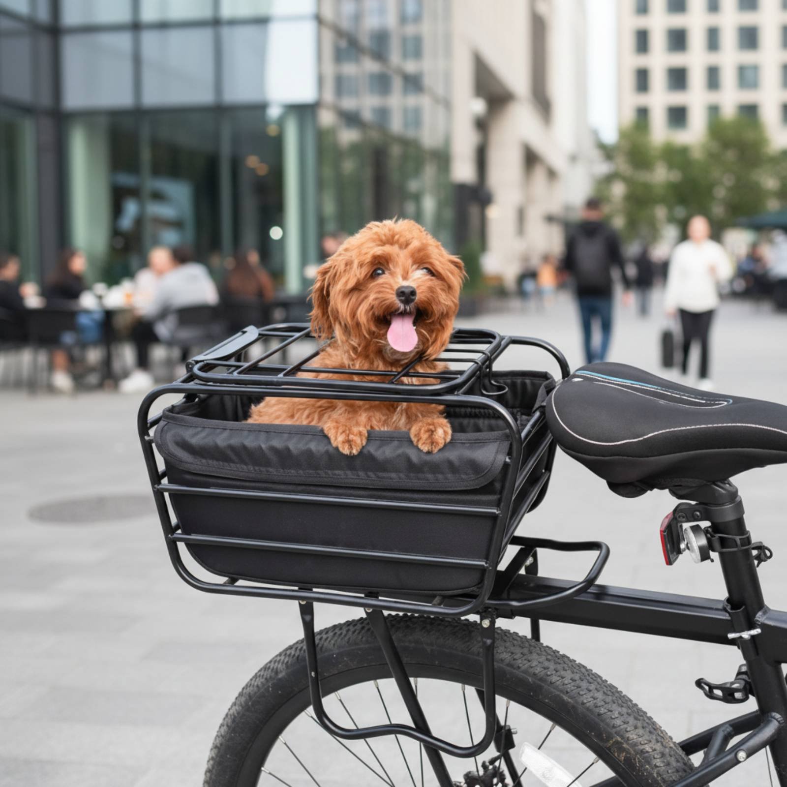 Bicycle Basket With Dog Strap  - Mountain Biking With Dog 评论和价格