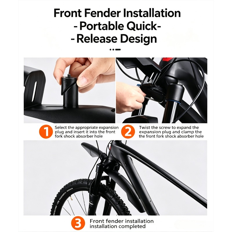 1Set Bicycle mudguard, mountai - Mountain Biking In The Rain 评论和价格