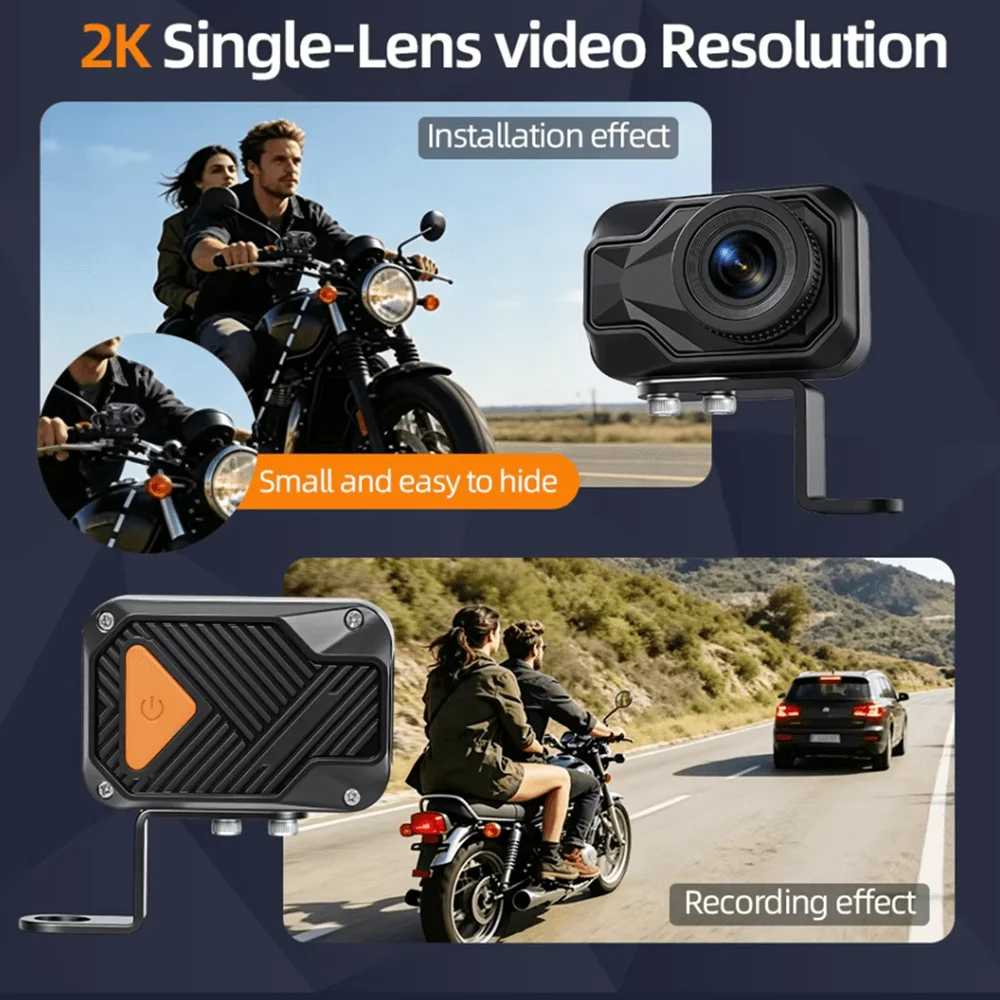 Motorcycle DVR 2K HD WiFi & AP - Mountain Biking App 评论和价格