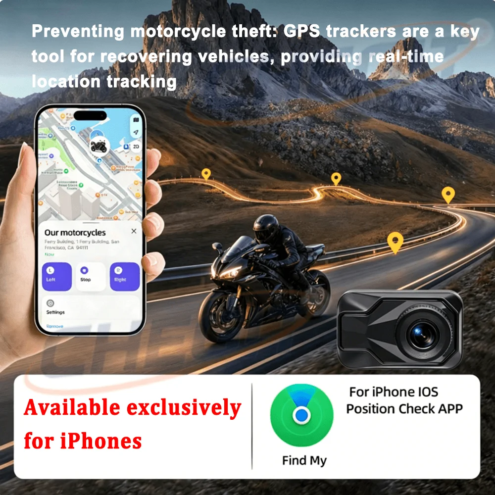 Motorcycle DVR 2K HD WiFi & AP - Mountain Biking App 评论和价格